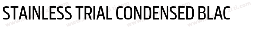 STAINLESS TRIAL CONDENSED BLAC字体转换
